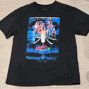 Black Graphic Nightmare On Elm Street T-Shirt